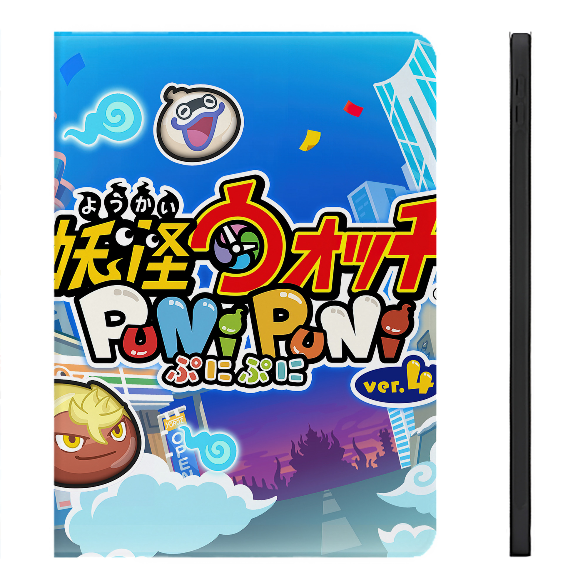 （画像用） 妖怪ウォッチ Yo-kai Watch IPadケース ペンホルダー付き ブックスタイルデザイン